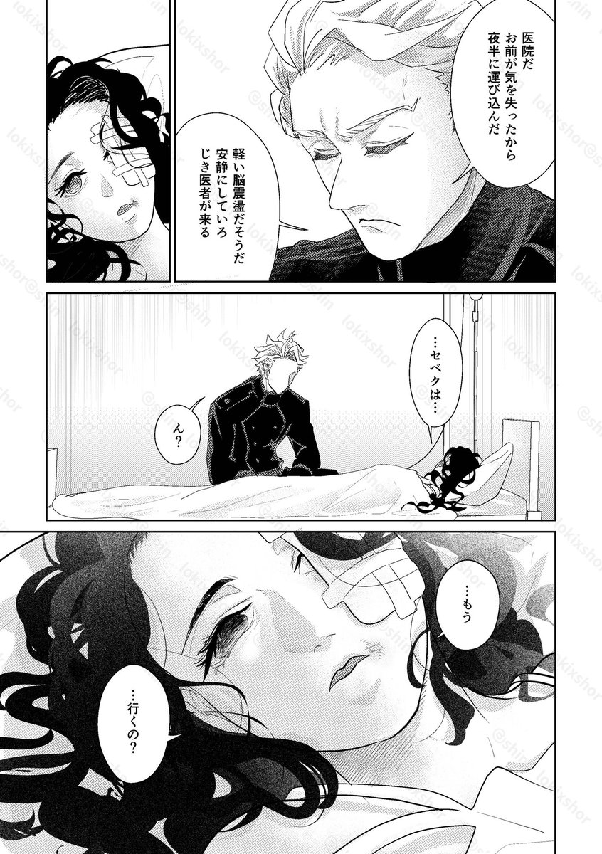 【茨の女と美徳の夜】大人セベ監⑤
卒業後、近衛の騎士となったセベ⚡️と悪い男でボロボロになっている監🌸が再会する話 