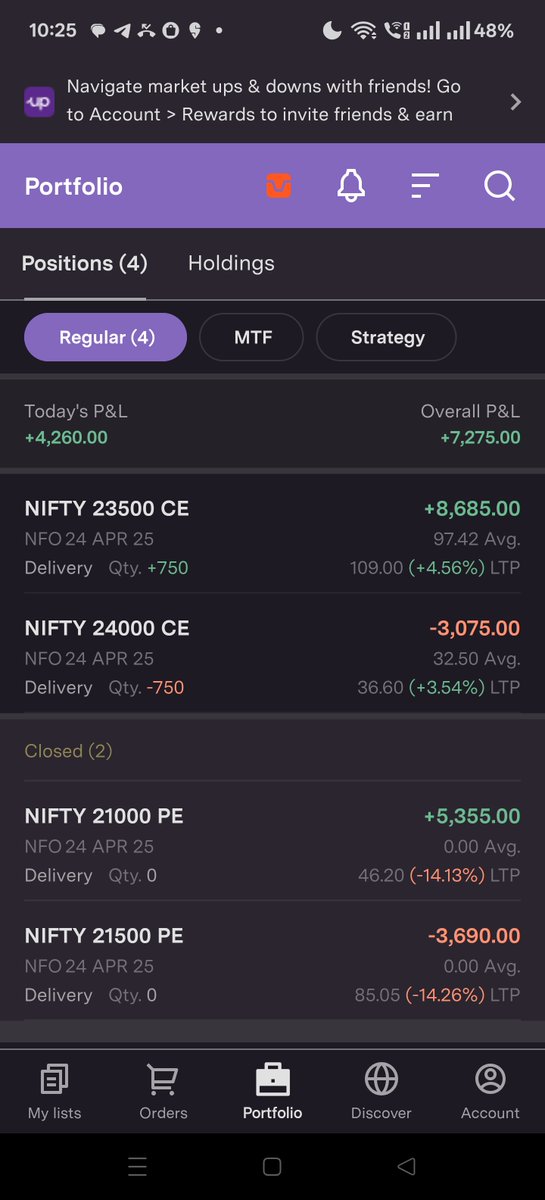 IndexPurveyor's tweet photo. Closed the positions #Nifty and now i have taken long position #Nifty50 https://t.co/mvUTpu3lsJ