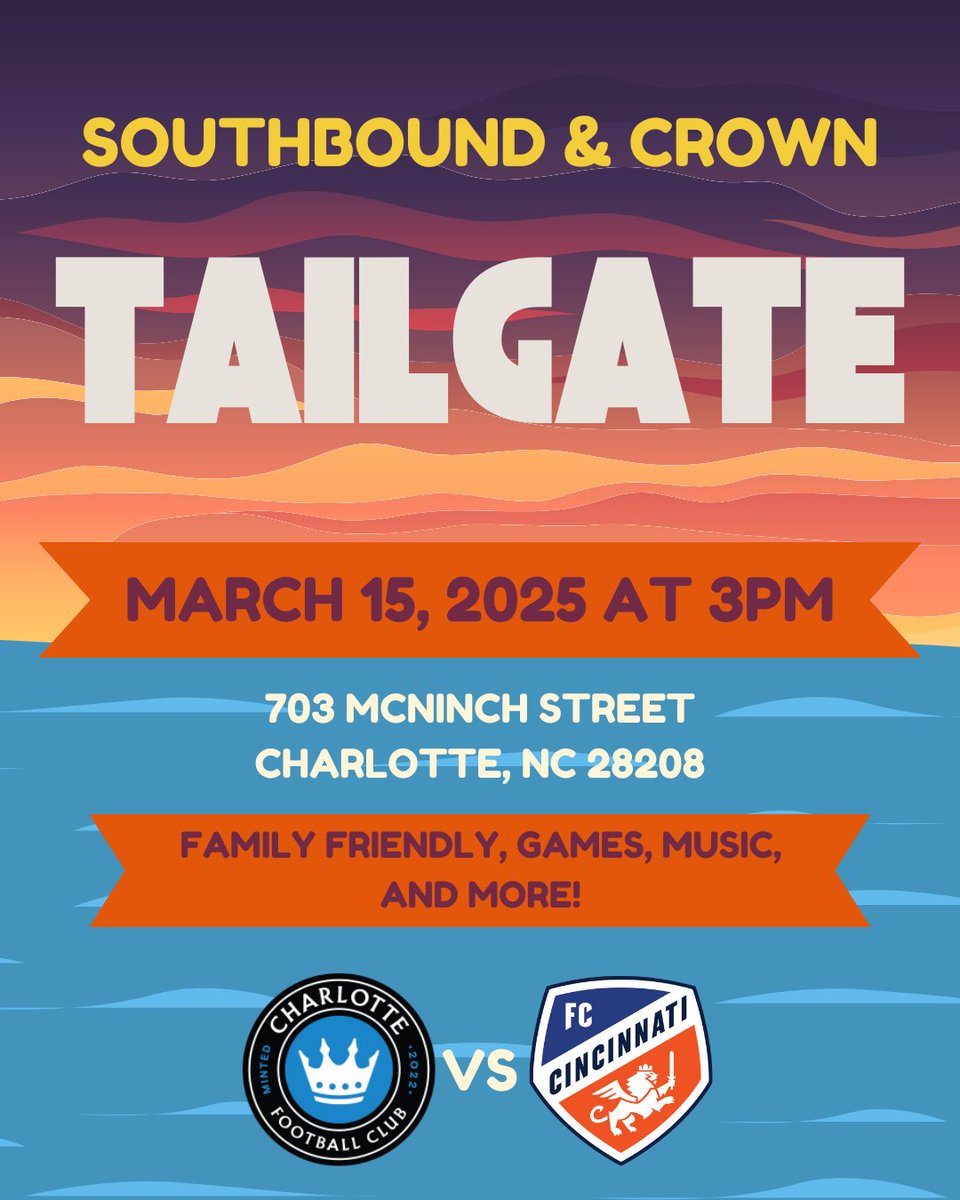See ya tomorrow! #tailgate #charlottefc #forthecrown