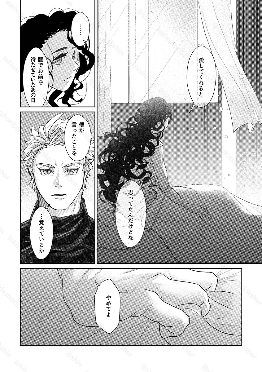 【茨の女と美徳の夜】大人セベ監⑥
卒業後、近衛の騎士となったセベ⚡️と悪い男でボロボロになっている監🌸が再会する話 