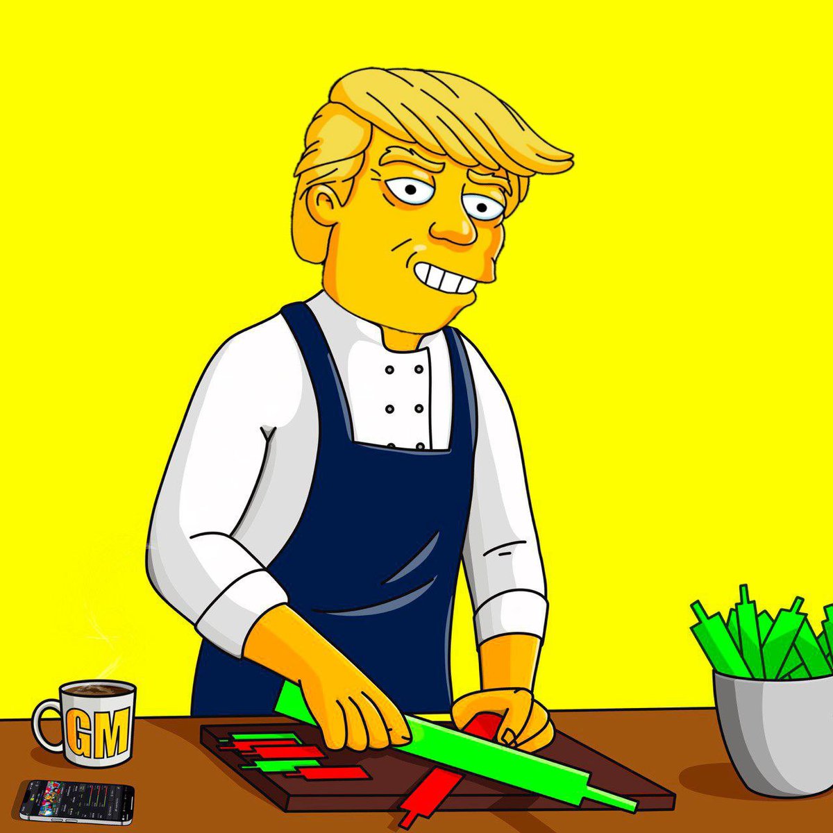 trumpsonsonsol's tweet photo. The Cook begins 👨‍🍳 https://t.co/77QGofuG00