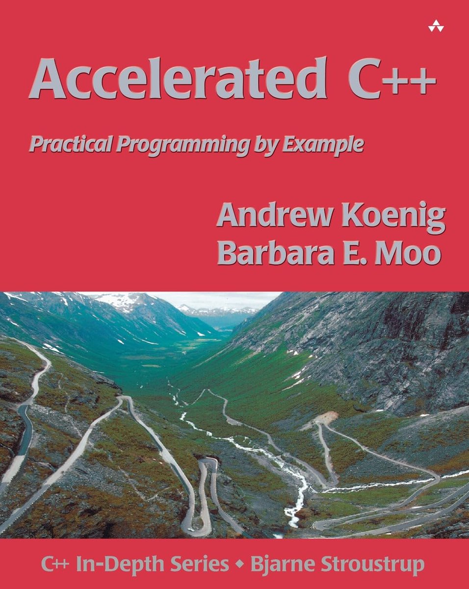 charliesbot's tweet photo. No tuve un libro enfocado a C++ en la Universidad, pero cuando entre a Google me recomendaron Accelerated C++, y se volvió mi Biblia https://t.co/PWvKBkZY02