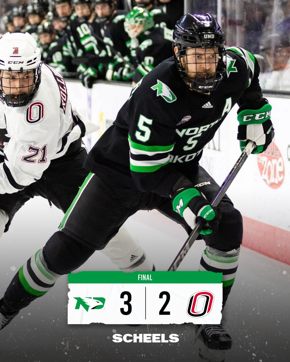 UNDmhockey's tweet photo. GAME ONE = GAME WON!

#UNDproud | #LGH https://t.co/3UY8RYXWAg