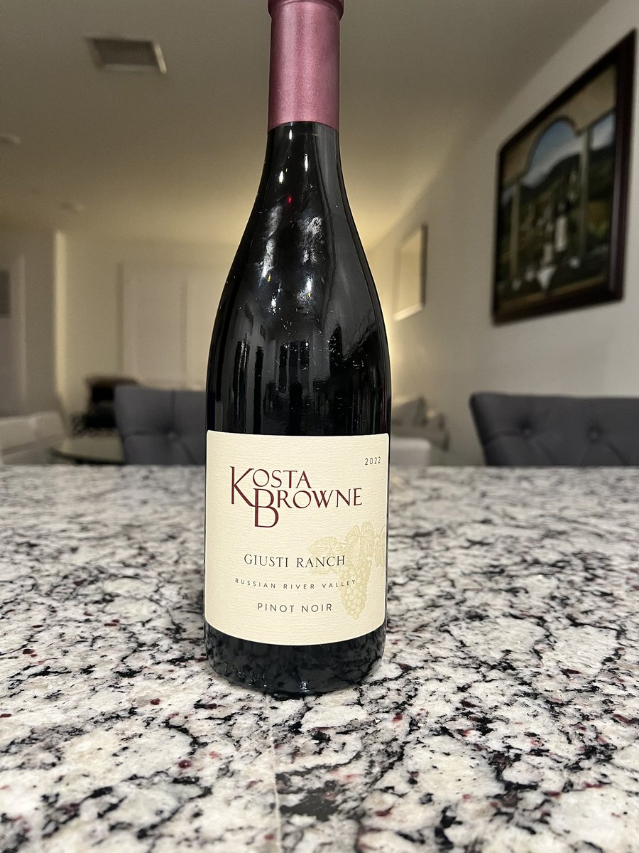 oenophile79's tweet photo. Some @Kosta_Browne #PinotNoir tonight with Steelhead trout #WIYG #PinotSlut Cheers! 🍷 https://t.co/oX0bV8JpMe