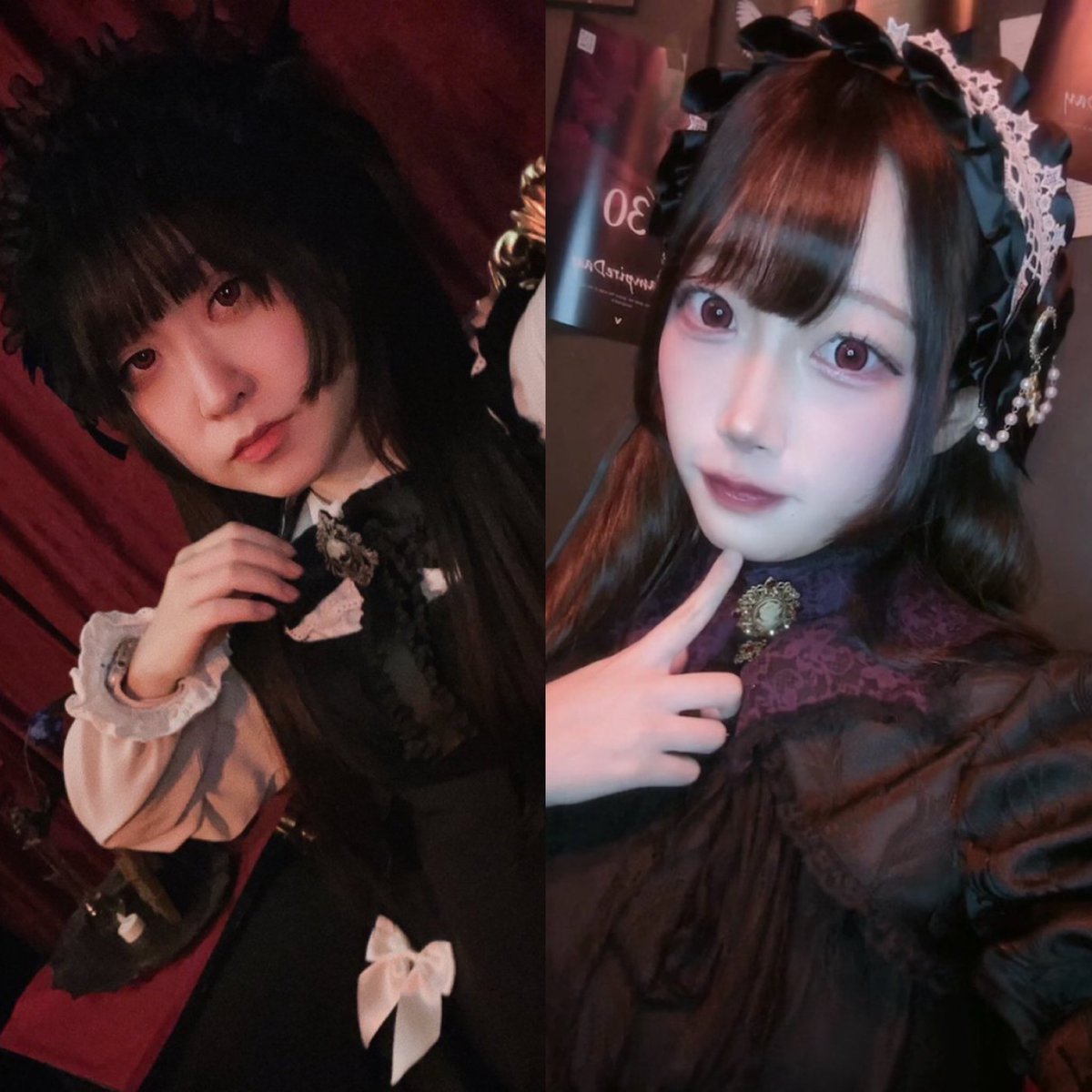 vmpbar's tweet photo. 3/15(土)氏族ちゃんお目覚め情報🦇
✧︎CAFE✧︎(15-18)
リリ @LilyRosarian
ノエル@noelle_vamp
✧︎BAR✧︎(18-23)
リリ @LilyRosarian
ノエル@noelle_vamp
#ヴァンパイアサイド #大阪 #ゴシック
#コンカフェ #関西コンカフェ #VSIDE https://t.co/qjQJRp1DvA
