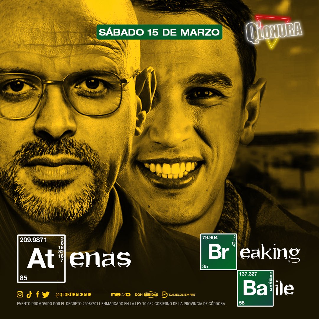 ¡Q’LOKURA EN ATENAS! 🏀⛹️
🤩1- Segui a @nikoQlokuraOf <a href="/chinoqlokura/">Chino Herrera</a> y a nosotros. 
 2- Etiqueta a un amigo/a, comenta tu nombre apellido y últimos 3 del dni.    
3- Rt y ya estas participando.      
Ganadores Sábado 20:00hs