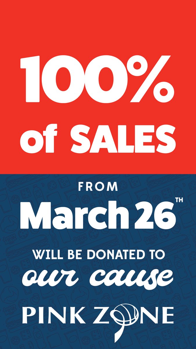 PAPinkZone's tweet photo. Visit @jerseymikes locations in State College, Lewistown and Altoona all month as they support our battle against breast cancer and supporting survivors. Also, save the date — March 26 — when 100% of their sales support our cause! https://t.co/O7TUdfmUtW