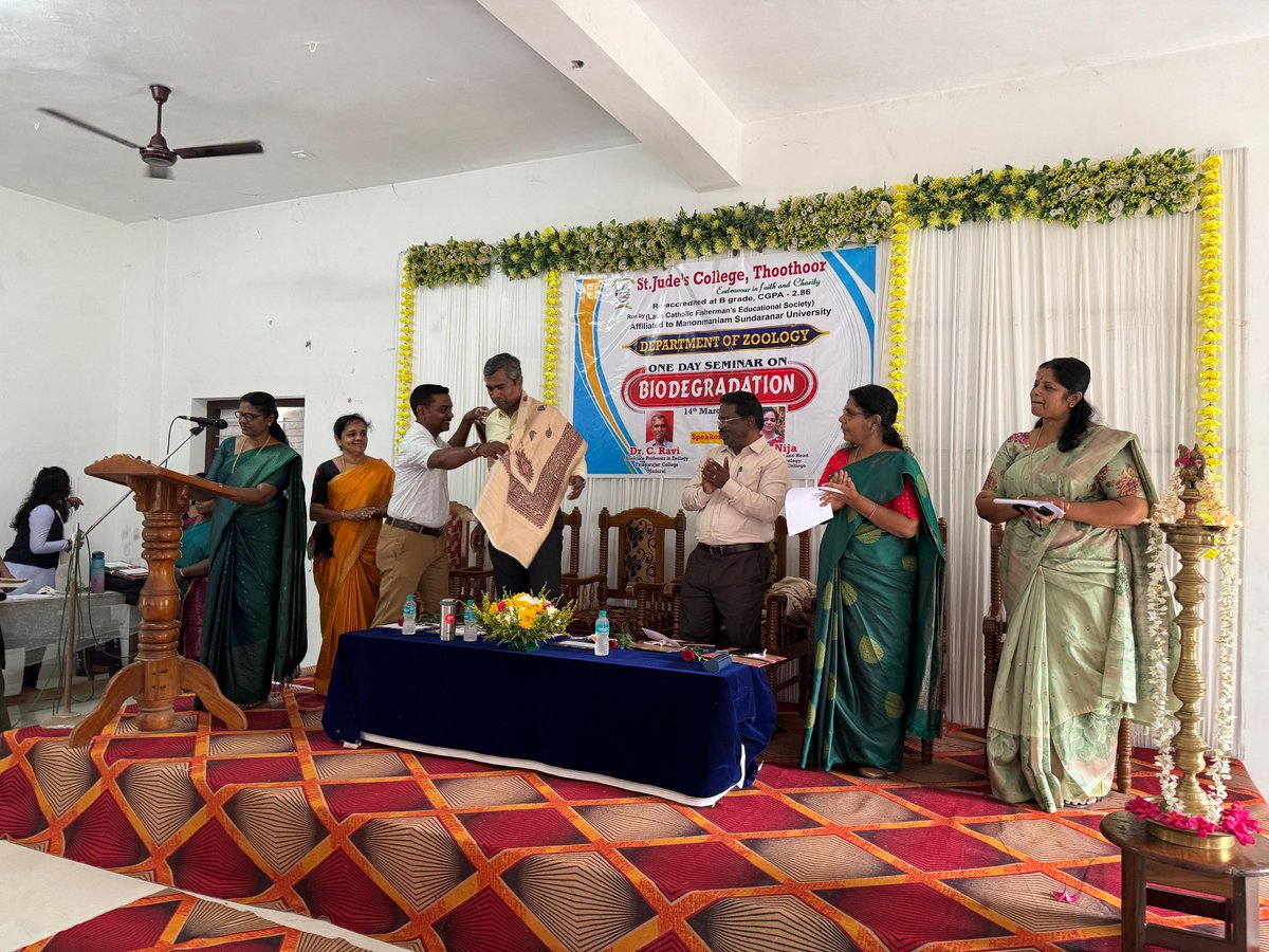 JudeThoothoor's tweet photo. The Department of zoology organised a one day seminar on Biodegradation https://t.co/fgJ8ieMuli
