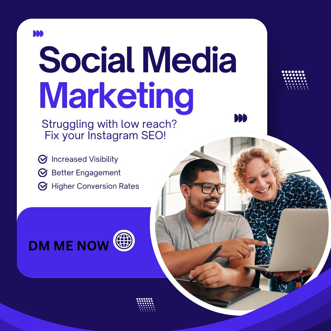 🚀 Struggling with low reach? Fix your Instagram SEO!

✅ Add keywords in bio &amp; username
✅ Use niche hashtags &amp; captions
✅ Optimize for Instagram search

📈 More visibility = More growth!

Need help? DM me now! 📩

#SocialMediaGrowth #InstagramGrowth