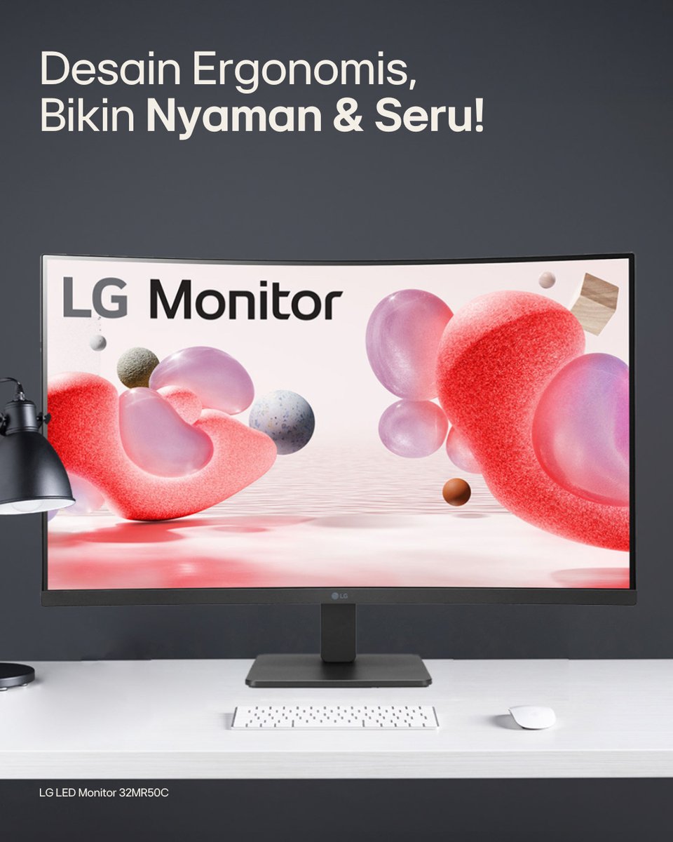 lgeindonesia's tweet image. Desain ergonomis &amp;amp; bezel tipis #LGLEDMonitor #32MR50C bikin meja kerja rapi dan posisi layar pas sesuai kebutuhan. Mau kerja lama? Nggak masalah! 
klik: lge.ai/60100nR6E

#LifesGood #ReinventYourFuture #BetterLifeforAll #InnovationforaBetterLife #LG #LGIndonesia