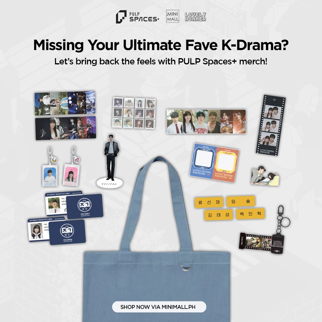 PULPSpaces's tweet photo. Still stuck in the world of #LovelyRunner? ๐ฅฒ Same.
Keep the memories of #ImSol and #RyuSunjae alive with these official goodies from PULP Spaces+! โจ From ID cards to film strips, we have your ultimate fan must-haves! ๐
๐ SHOP HERE: https://t.co/RLkkGhCl2N
#PULPSpaces #ByeonWooseok
#KimHyeYoon #๋ณ์ฐ์ #๊นํ์ค