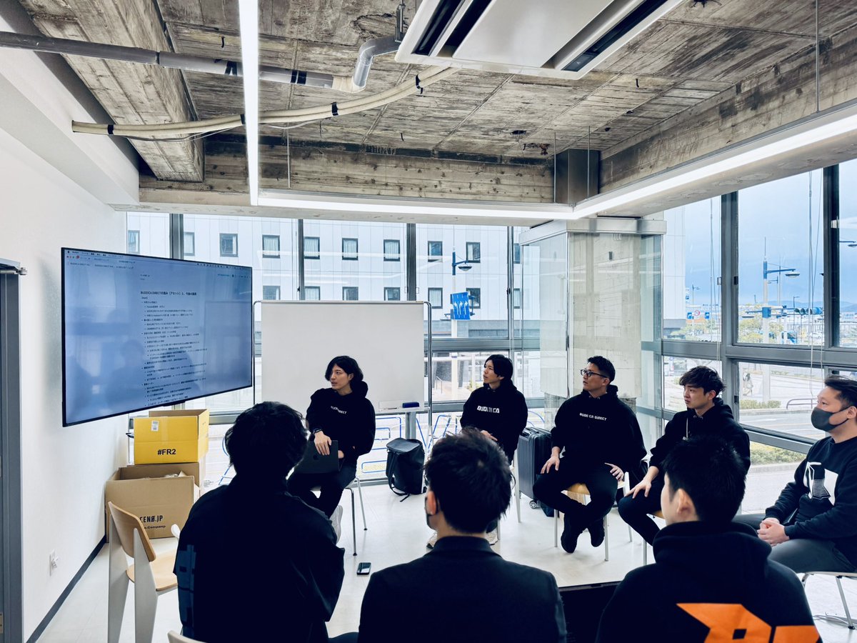 BUDDICA DIRECT戦略合宿でチームが高松に集合してます。この1年間で、我々は”オンライン中古車の売買は可能”ということを証明しました。今期は前年2倍の4,000台の取引を目指します。どこまでいっても、ユーザーの求める形を追いかけて、自分達だけにしかできない革新にチャレンジします。