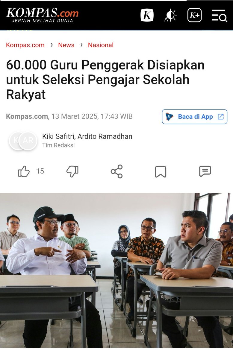 oh jadi pengajar selolah rakyat dari guru penggerak. 🧐🧐🧐