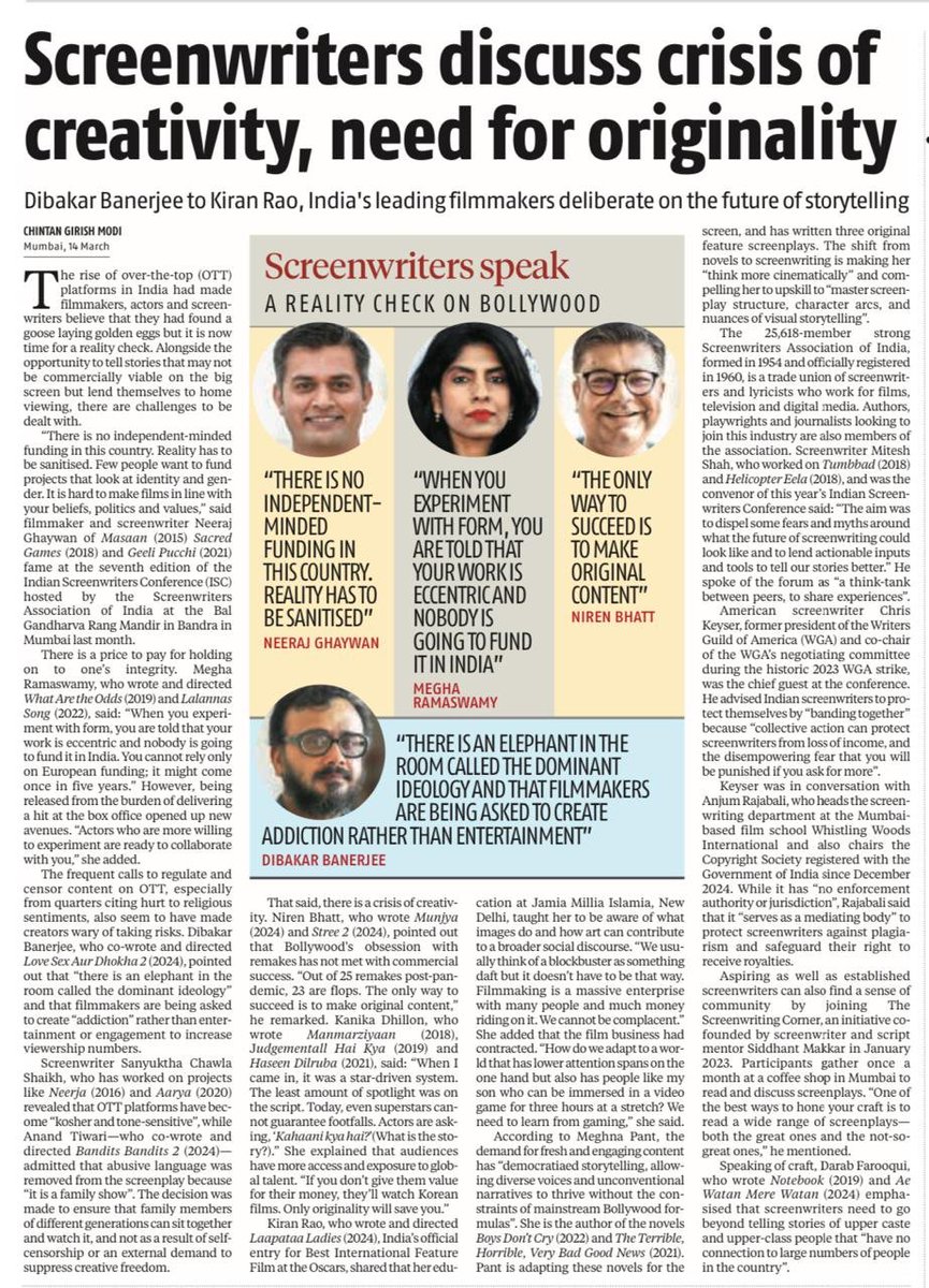 Dibakar Banerjee, not hesitating to say what needs to be said.