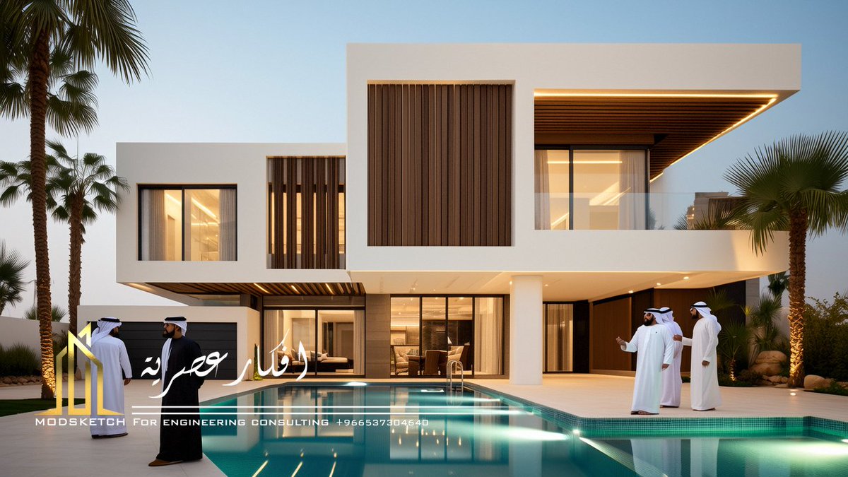 من اعمالنا تصميم فيلا حديثه موديرن