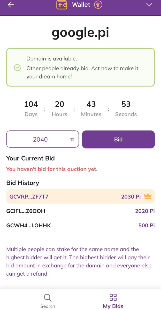 Crypto___New's tweet photo. 🚨📢📢 PiNetwork: Chính thức mở đấu giá tên miền  .pi. Hạn chót là 28/6/2025. Anh em Pioneer vào đấu giá thôi nào.🚀🚀🚀 https://t.co/PYEjGMovr2