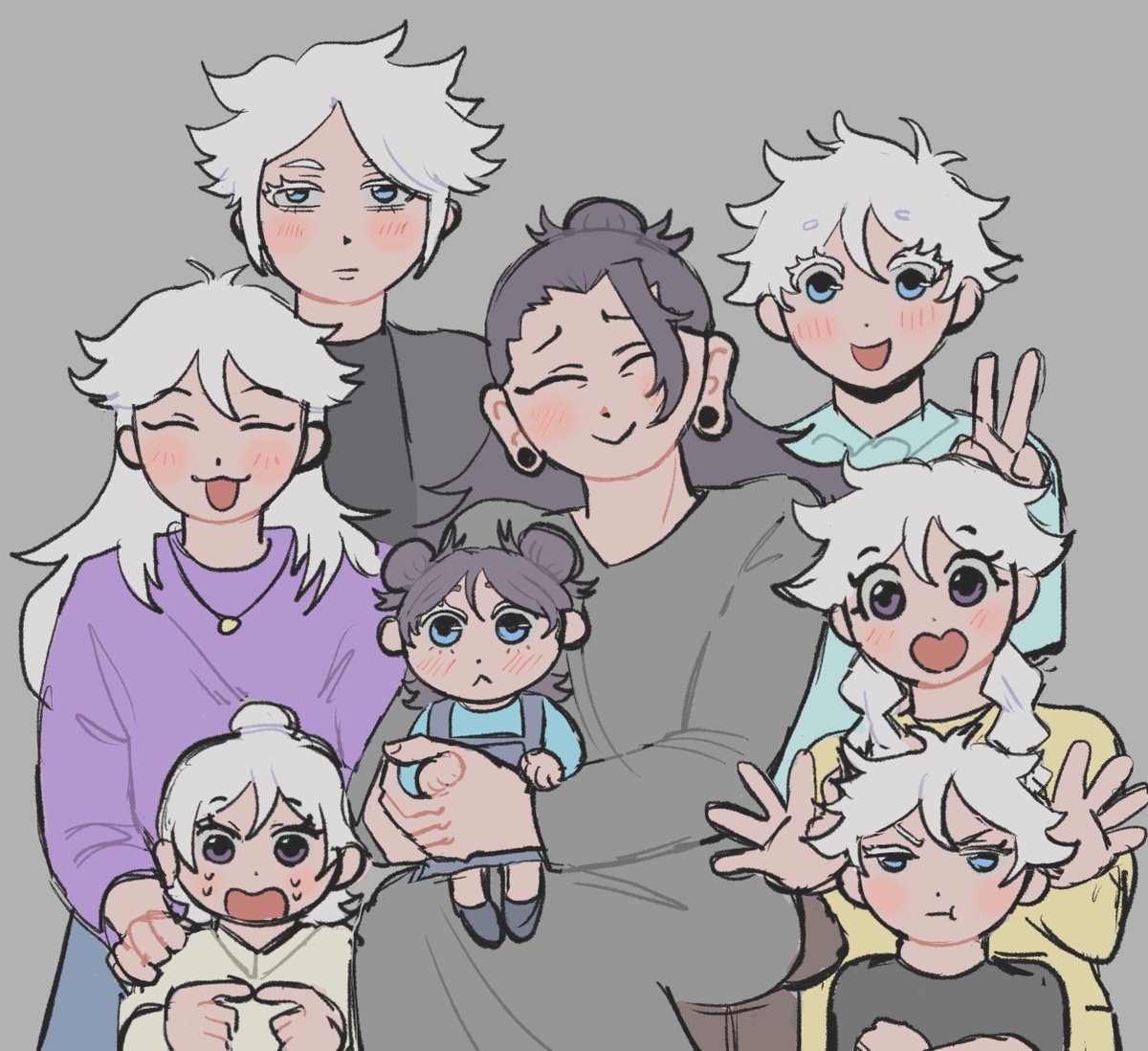 Mikeiths's tweet photo. Familia Gojo 🫡
#五夏 #satosugu https://t.co/rYfIM2cc67