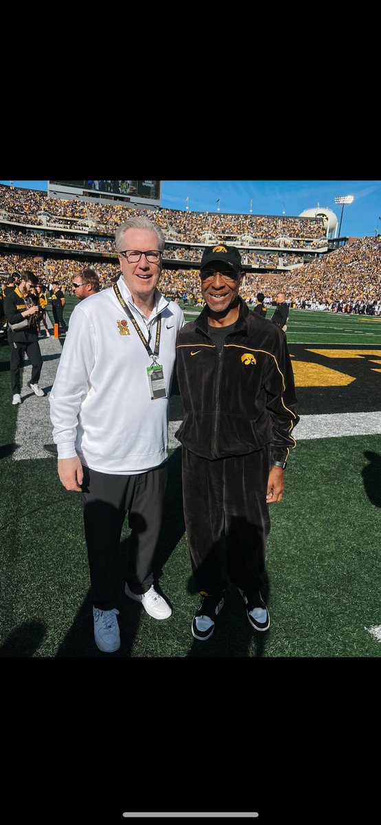 15 seasons with Fran here at Iowa. A 40 year friendship. Fran will always be the man in my heart. I don’t have the superlatives to express the tremendous gratitude I have for him and his family. Stand tall, Fran!