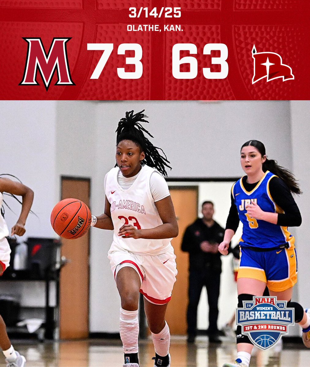 MACUAthletics (@macuathletics) on Twitter photo WBB: No. 24 <a href="/MACU_WBB/">MACU Women’s Basketball</a> fought hard for a 73-63 victory in the First Round of the NAIA Tournament over Northwestern!
MACU now will face 15 seed Kansas Wesleyan tomorrow night with a 7 p.m. tip-off inside the Cook Center.
đź“°: tinyurl.com/ym4txbdp
#MACUProud WBB: No. 24 <a href="/MACU_WBB/">MACU Women’s Basketball</a> fought hard for a 73-63 victory in the First Round of the NAIA Tournament over Northwestern!
MACU now will face 15 seed Kansas Wesleyan tomorrow night with a 7 p.m. tip-off inside the Cook Center.
đź“°: tinyurl.com/ym4txbdp
#MACUProud