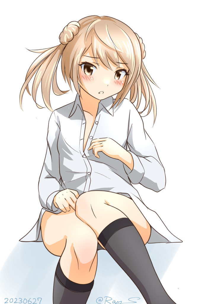 「今日は旗風と満潮と舞風の進水日ですね。 」|Ray.Sのイラスト