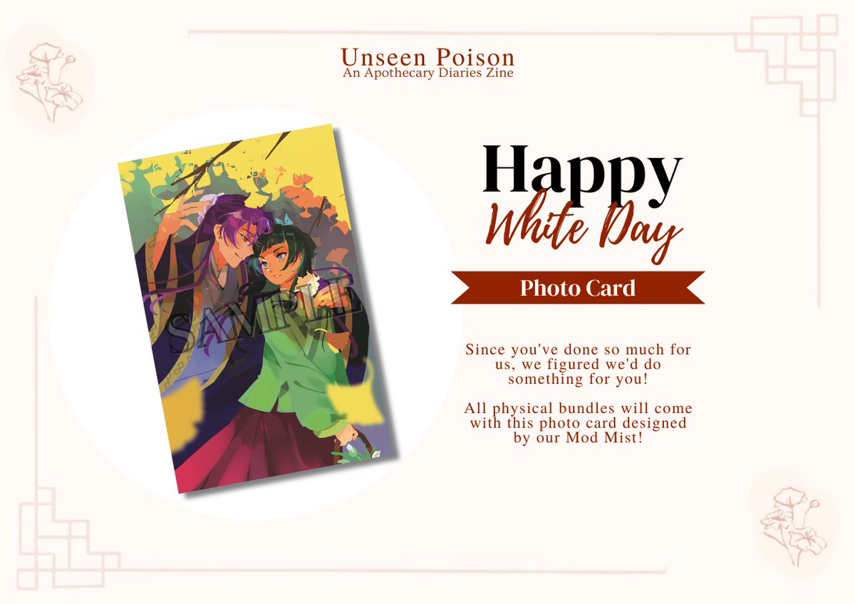 KnHZine's tweet image. 🤍🍫Happy White Day🍫🤍
Since you gave us so many social media interactions and an amazing sale turnout, we're giving back to you with this bonus Photo Card by @m15t34 that will come with all physical bundles!
Again, thank you so much for your support!
