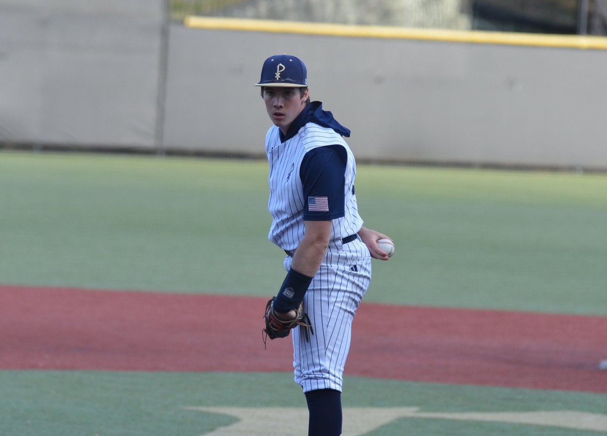 StPiusXBaseball's tweet photo. Will Freeman struck out 4 in 2 innings of work in tonight's win. https://t.co/ue29ECWSXE