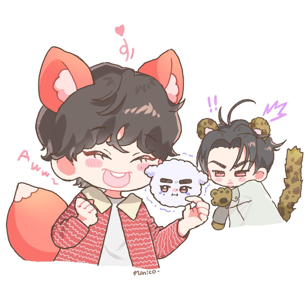🍪🐶🦊🐥 #sunsunki #ENHYPENfanart