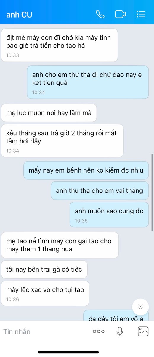gichtr90's tweet photo. Nợ tiền mà bị bắt đi chich free riết số khổ quá hic https://t.co/8AOH9Vmyto