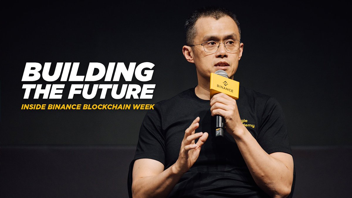 binance's tweet photo. The 2nd episode of Building The Future: Inside Binance Blockchain Week is now LIVE on the Binance YouTube channel, Amazon MX Player, Amazon Prime, and Shahid! 🎬✨  

This episode takes you into the heart of the action at #BinanceBlockchainWeek 2024 in Dubai, capturing behind-the-scenes action of one of the biggest crypto gatherings of the year. And yes, a surprise appearance from Binance Founder CZ will leave the audience on the edge of their seats!  

Read more 👉🏼 https://t.co/1aGSio0ZdX