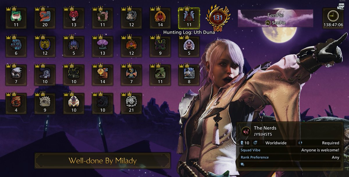 ToraSenPie's tweet image. It is done. All Crown hunts collected. Now for the fish........