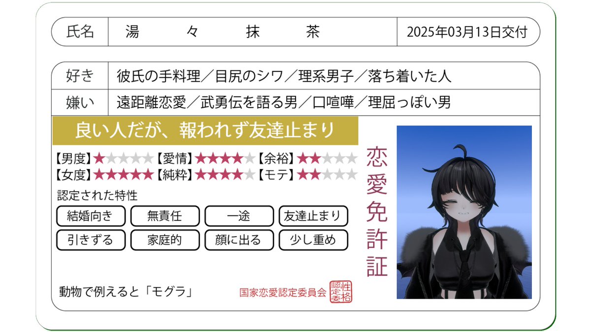 これだけなら まだ良かったけど診断詳細見たら
あまりにもボッコボコの評価で幾重にも刺された…