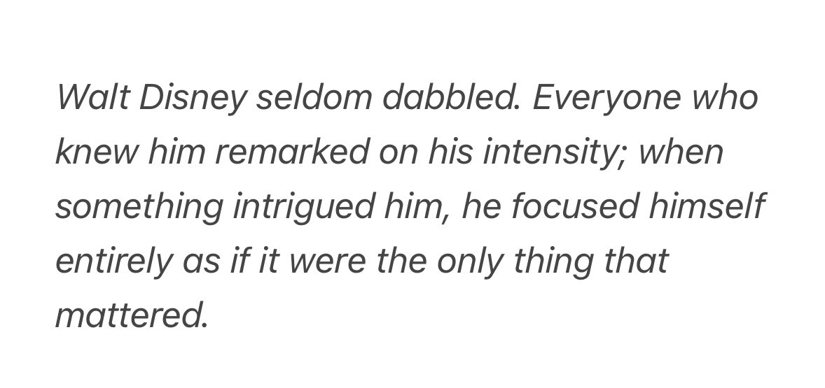 Walt Disney was obsessed: