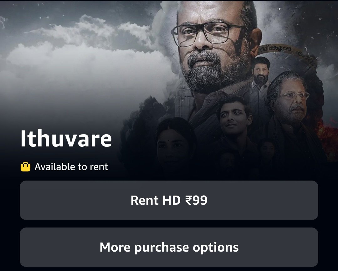 CinemaRareIN's tweet photo. Malayalam film #Ithuvare (2024) by #AnilThomas, now available for RENT on @PrimeVideoIN Store.
Ft. #KalabhavanShajohn #PremPrakash #Vijaykumar #Manraj #RajeshSharma #BasheerLethaDas & #PeterTitus.
@GoodwillEntmnts https://t.co/L6cHqx6KDs