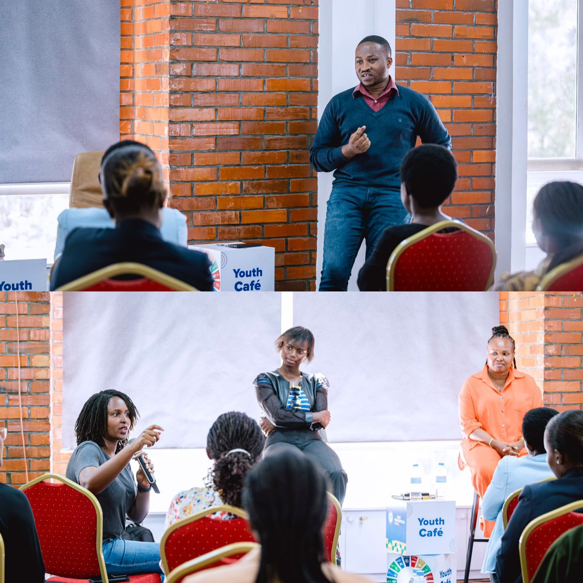 Racheal250's tweet photo. I'm incredibly grateful to be part of this amazing community of young women innovators. Sharing stories, celebrating successes, and building connections at #YouthCafe 
that's what entrepreneurship is all about https://t.co/nxG9np6myU