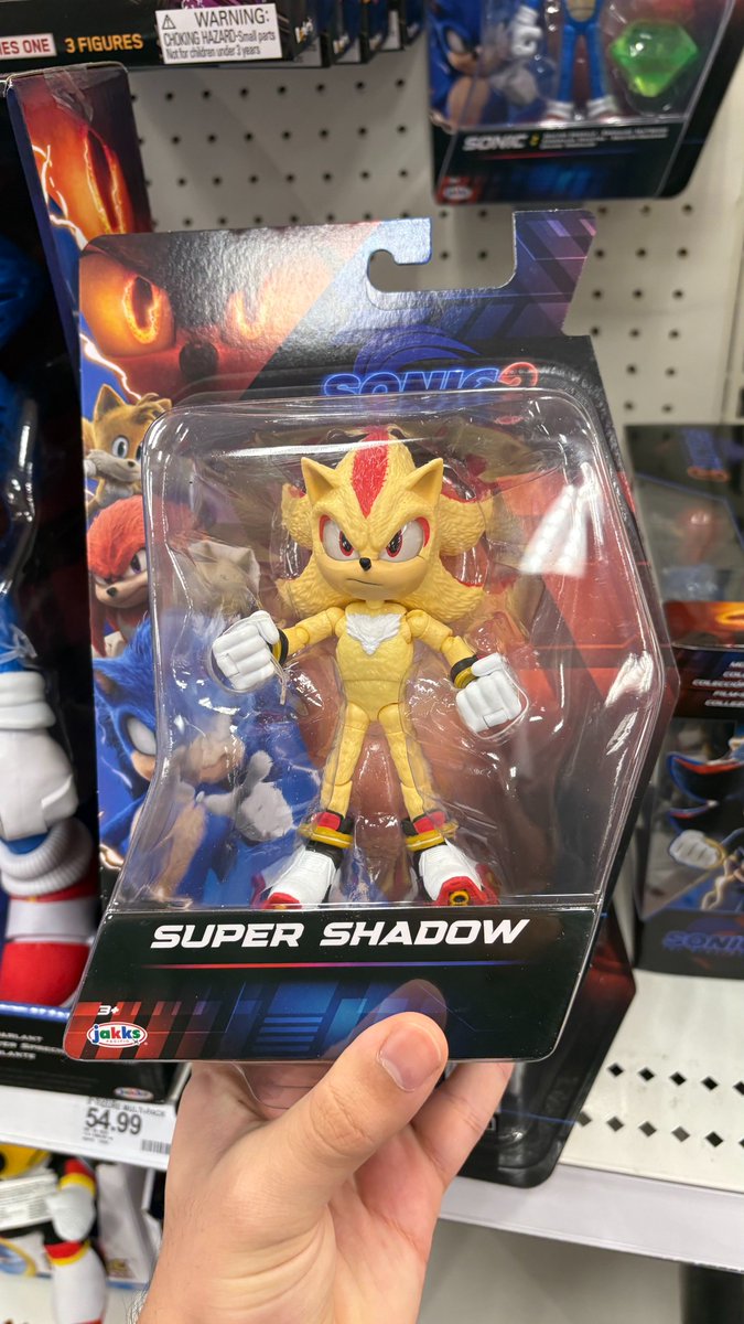 crateble's tweet photo. The latest wave of #SonicTheHedgehog figures by @JAKKStoys is here! Fans have spotted #Sonic, #Knuckles, #Shadow, #SuperShadow, and more in the wild, as well as cool accessories like the Buzz Bomber and Drone. Have you found them yet? #SonicMovie3 #Collectibles #Crateble https://t.co/dIeNbaFwI3