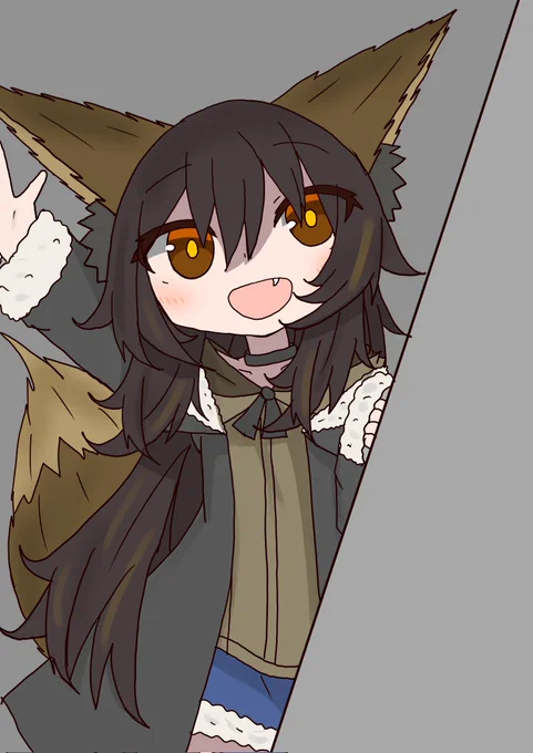 これはひょっこりキツネ 