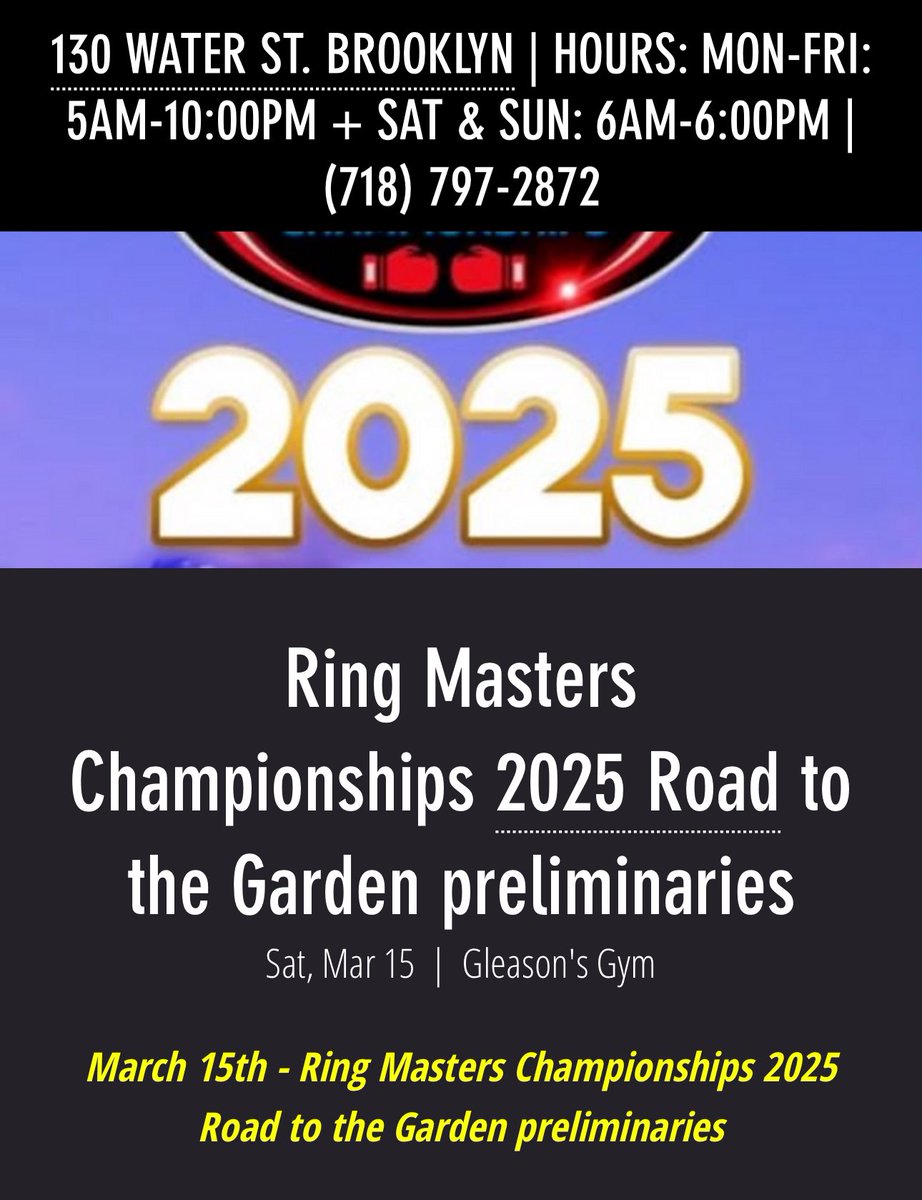 Gleason's Gym Inc. tweet media