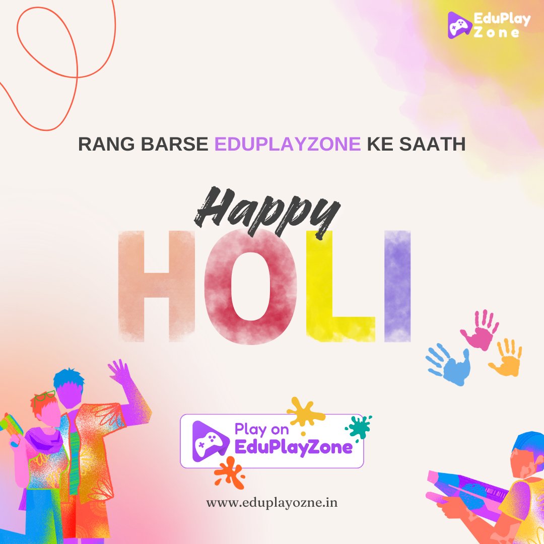 eduplayzoneIN's tweet photo. Bura kyu maano, jab EduPlayZone ke rang saath ho! 😆
Gyaan ka gulal udaao, masti ki pichkari chalao! 🚀💡
✨ EduPlayZone wishes you a Happy & Colorful Holi! 🌸
#EduPlayZone #HoliKeRang #HappyHoli #HappyHoli2025 #holi #HoliHai https://t.co/1Vw2apZaAs