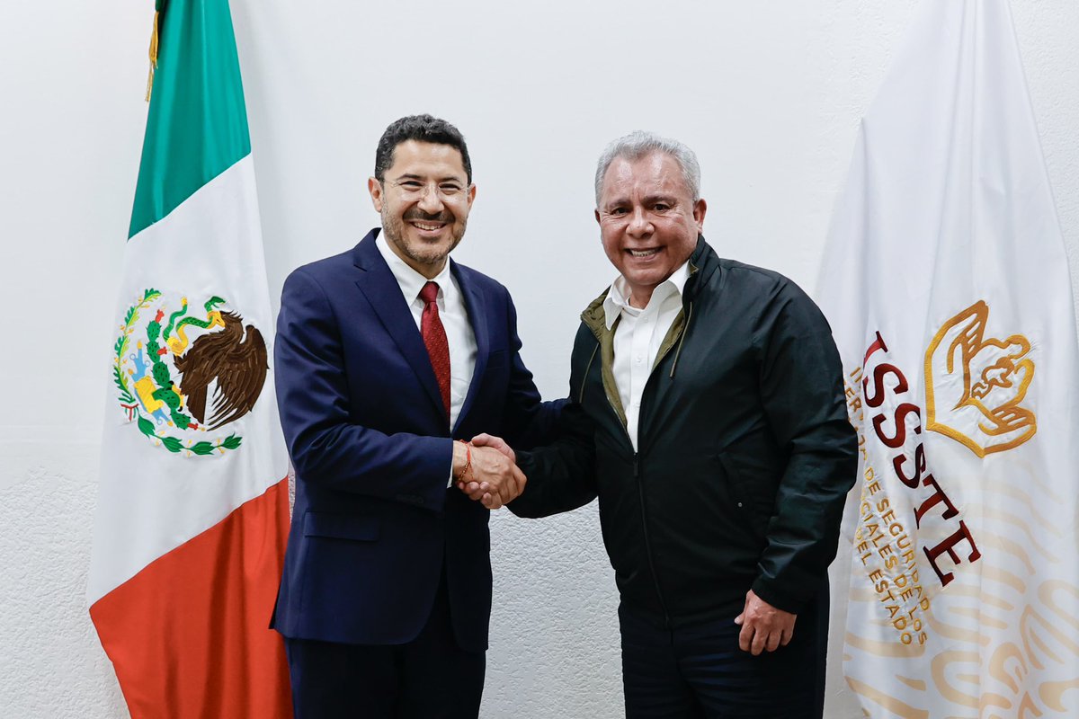 Este viernes me reuní con Marco Antonio García Ayala <a href="/GarciaAyalaM/">Marco García Ayala</a>, líder de la Federación de Sindicatos de Trabajadores al Servicio del Estado.