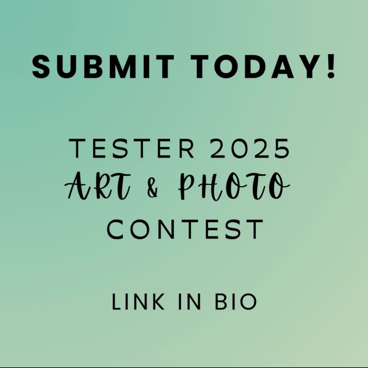 Tester_UH's tweet photo. 🚨🚨🚨CALLING ALL ARTISTS AND PHOTOGRAPHERS🚨🚨🚨

Shoot 📸 your shot at winning the 2025 Tester Symposium Art &amp; Photo contest! Submit original artwork via the google form linked in the bio. Up to 3 submissions per individual! https://t.co/aLvlRUZhL7