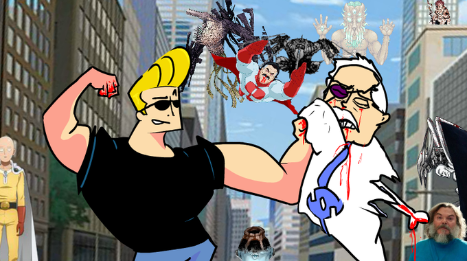Thatanimator08's tweet photo. Who wins

Johnny Bravo vs One Punch Man, Conquest, Jogo, Steve, Omni-man, Gun Devil, Pochita, MoonLord, Sukuna, Darkness devil

#JohnnyBravo #terraria #Invincible #Saitama #Minecraft #chainsawman #JujutsuKaisen #JJK https://t.co/1fXmVOlELt