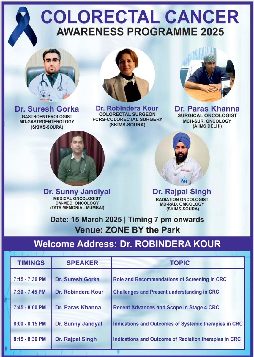 RobinderaK's tweet image. Screen early, save lives—colorectal cancer is preventable with timely checks."
See a colorectal Surgeon now!