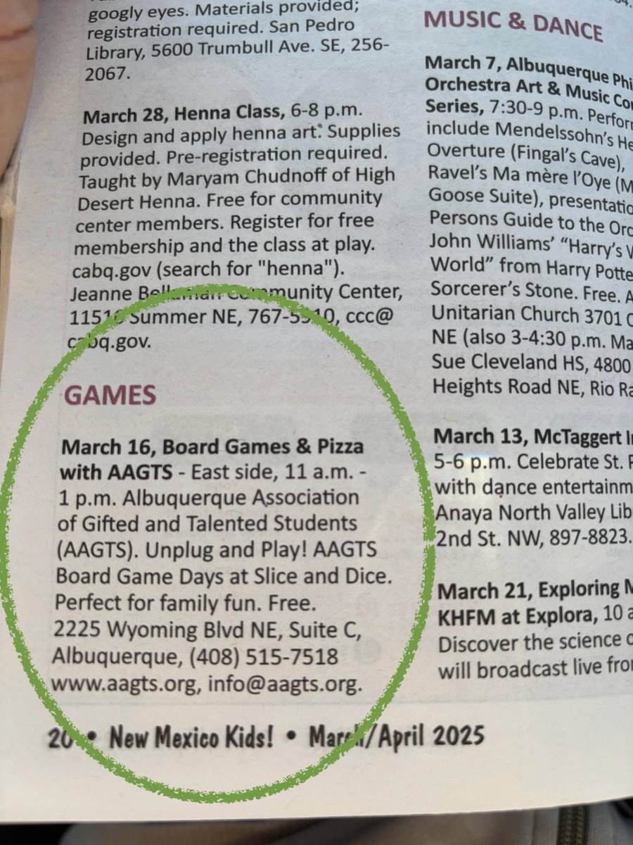 AAGTS : ABQ Assn for Gifted & Talented Students tweet media