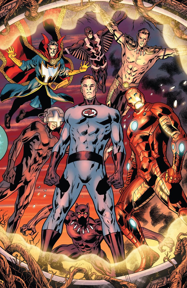 MarvelA2Z's tweet photo. Episode 9 on the Illuminati is finished and ready! Just under three hours and probably the most comprehensive analysis of Hickman’s Time Runs Out arc and the happenings of the Illuminati. Can’t wait to share it with everyone. https://t.co/D1VLpXwP6k