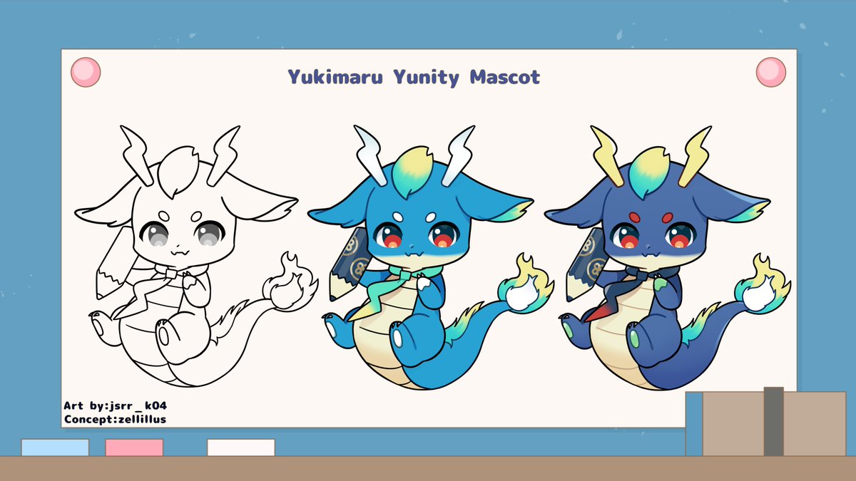 ch_yukimaru's tweet photo. MASCOT REVEAL! Thank you so much to @jsrr_k04 for the art and @zellillus for the concept design, In the message below will be a transparent if you'd like to customize it yourselves! #YuVinci. https://t.co/dkLPXO5syt