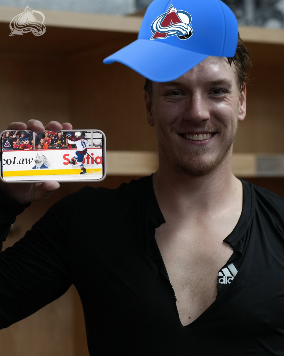 Big hat was packed up so we improvised 🧢 

#GoAvsGo