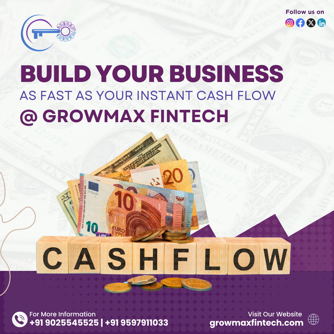 GrowmaxFintech's tweet image. 🚀 Instant Cash Flow, Instant Growth! 💰
Get fast, hassle-free funds with Growmax Fintech &amp;amp; scale your business with confidence
#CashFlowUnlocked #FuelYourBusiness #GrowmaxFintech