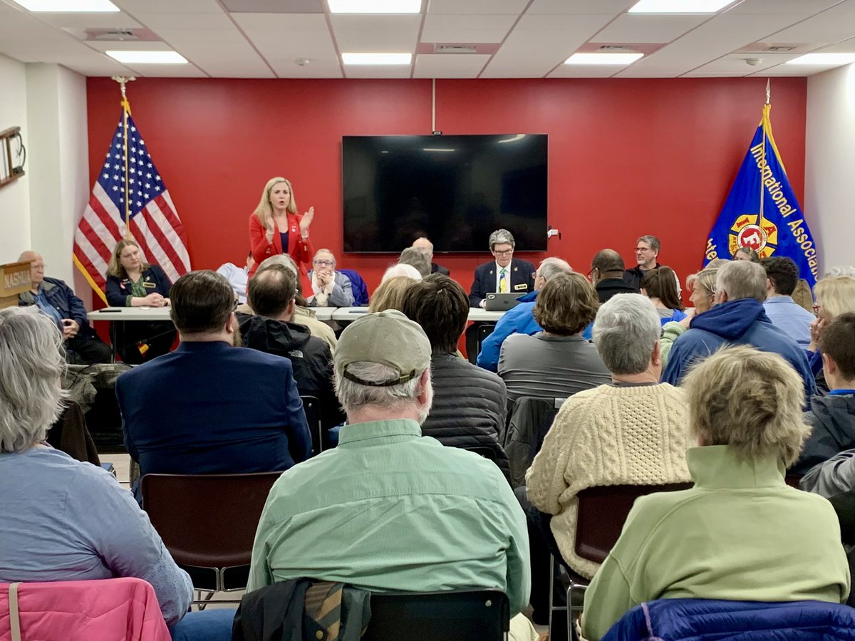 Our final night on the campaign trail in the <a href="/NHDems/">NH Democratic Party</a> First Vice Chair race. A big thank you to <a href="/NashuaDemocrats/">Nashua Democrats</a> for the invitation. It was wonderful to be with you! #NHPolitics