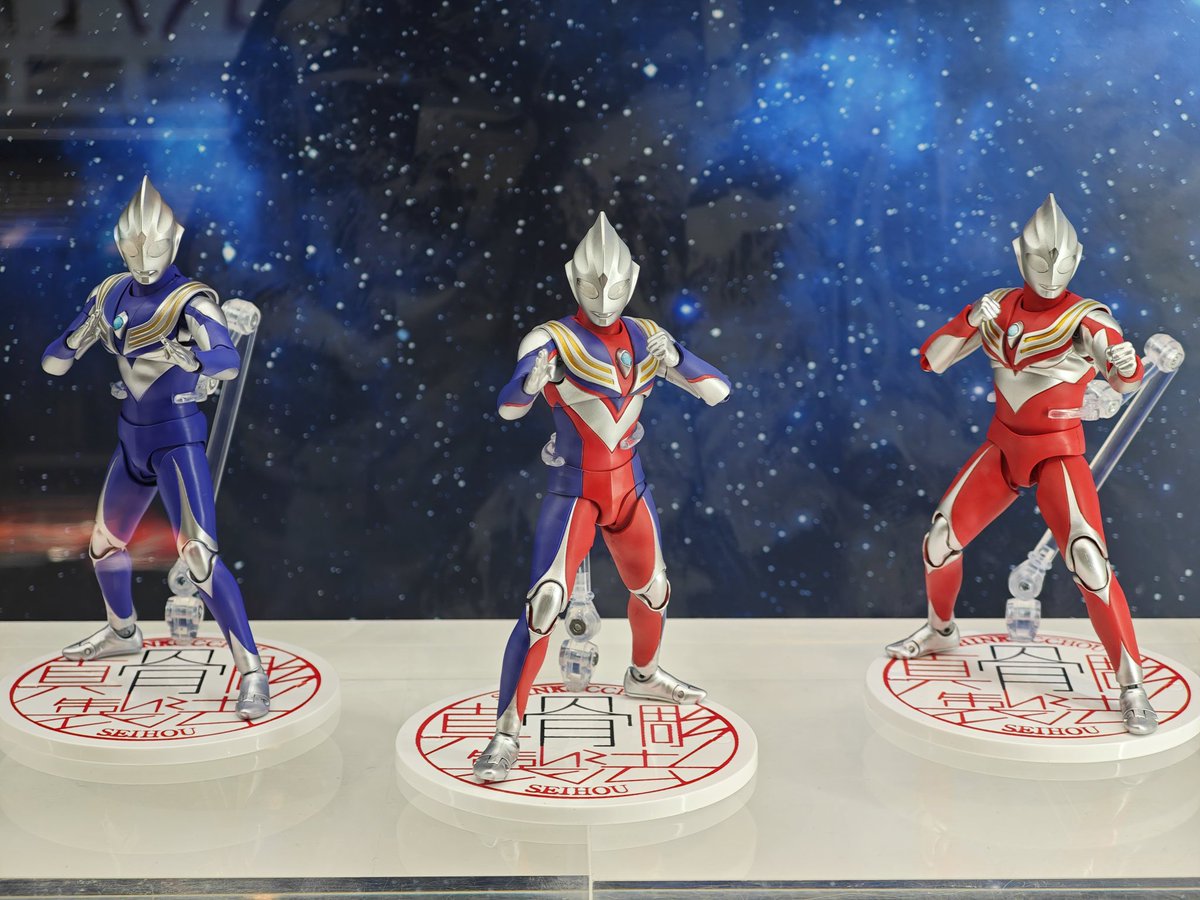 S.H.Figuarts ウルトラマンティガ スカイタイプ 真骨彫製法が展示中