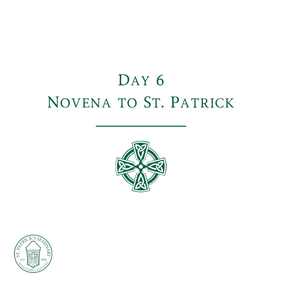 StPatricksSem's tweet photo. Join us in praying day six of the Novena to St. Patrick. Today we pray for the bishops of the dioceses represented at St. Patrick’s Seminary &amp; University. https://t.co/woxMbkmyqu